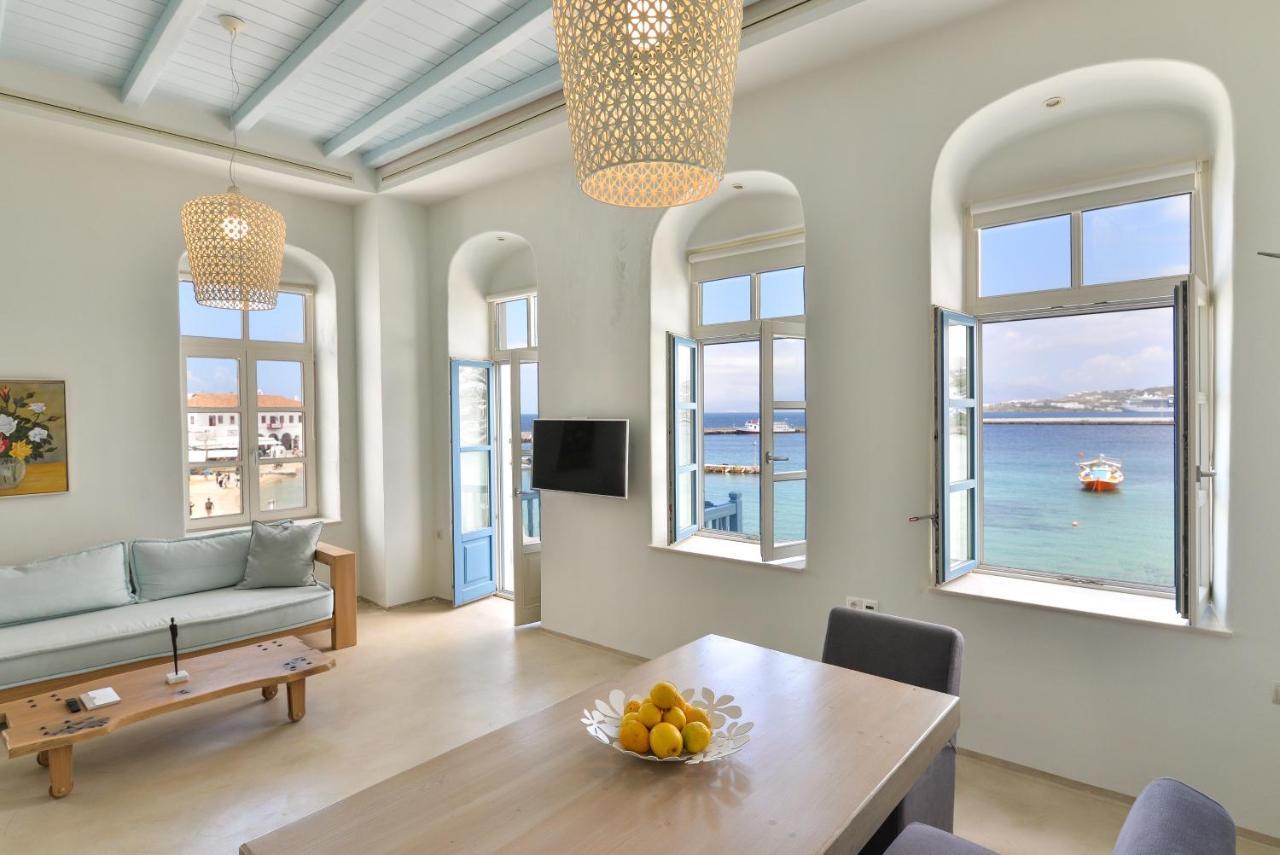 White Memories, Seafront Luxury Apartment Mykonos Mykonos Town Екстериор снимка